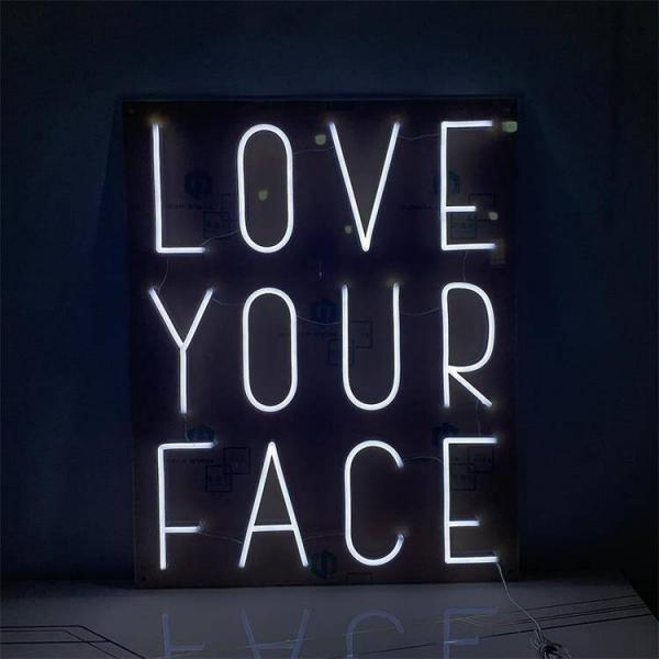 Love Your Face Wedding Neon Sign