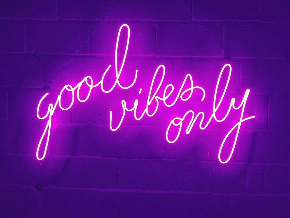 Good Vibes Only Neon