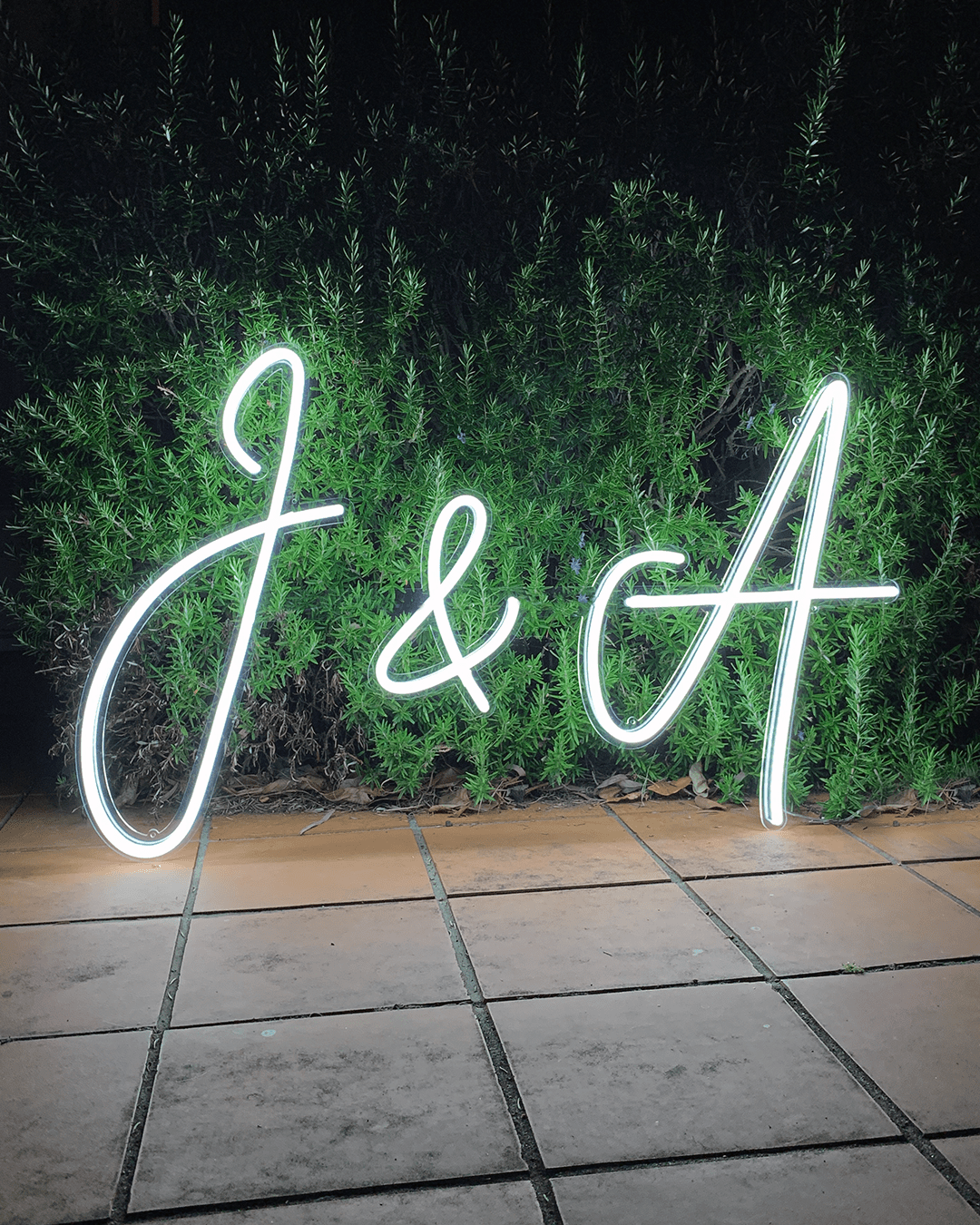 Initials Neon Sign - Wedding Neon Signs